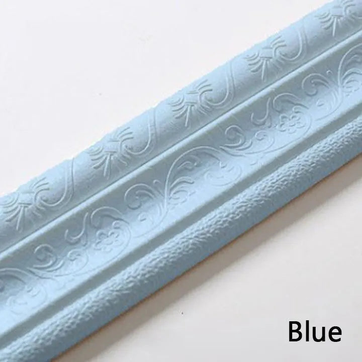 Self-Adhesive Environmental Protection 3D Wall Edging Strip (7.55 FEET/ROLL)
