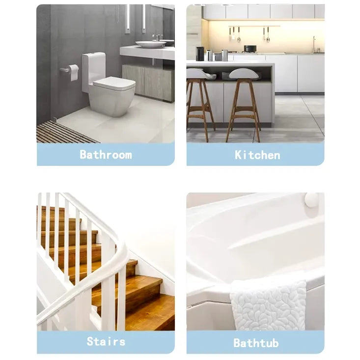 💪Large Size PEVA Waterproof Transparent Anti Slip Stair Grip Stickers
