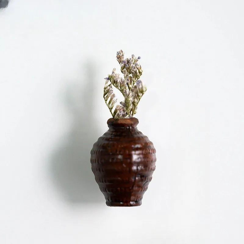 🌸Cute Plant Ceramic Vase Fridge Magnets