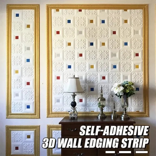 Self-Adhesive Environmental Protection 3D Wall Edging Strip (7.55 FEET/ROLL)