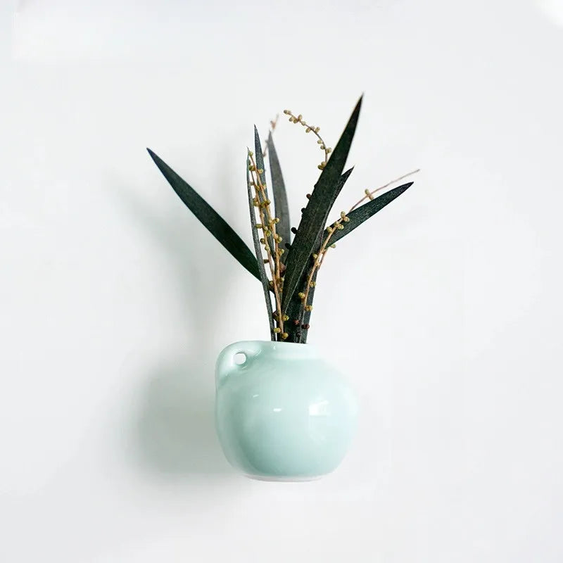 🌸Cute Plant Ceramic Vase Fridge Magnets