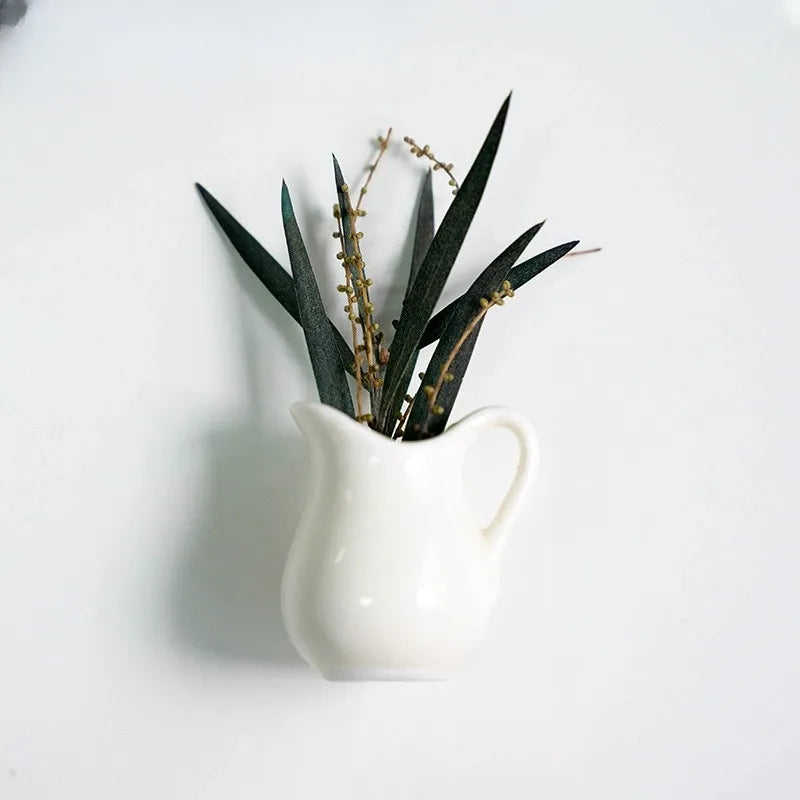 🌸Cute Plant Ceramic Vase Fridge Magnets