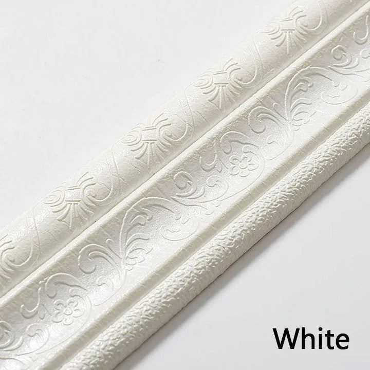 Self-Adhesive Environmental Protection 3D Wall Edging Strip (7.55 FEET/ROLL)