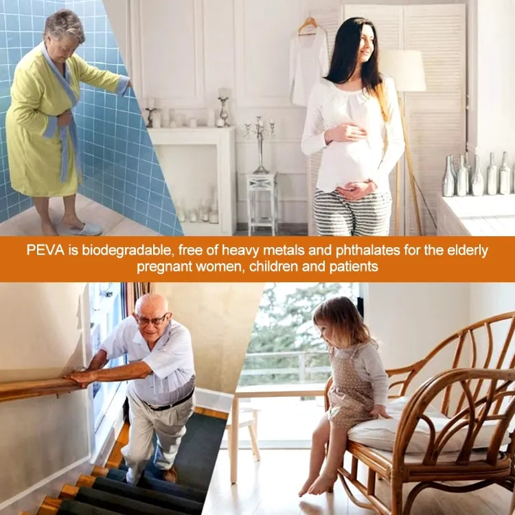 💪Large Size PEVA Waterproof Transparent Anti Slip Stair Grip Stickers