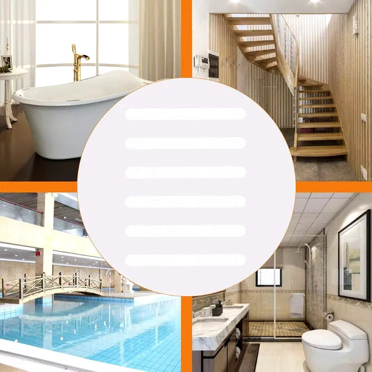 💪Large Size PEVA Waterproof Transparent Anti Slip Stair Grip Stickers