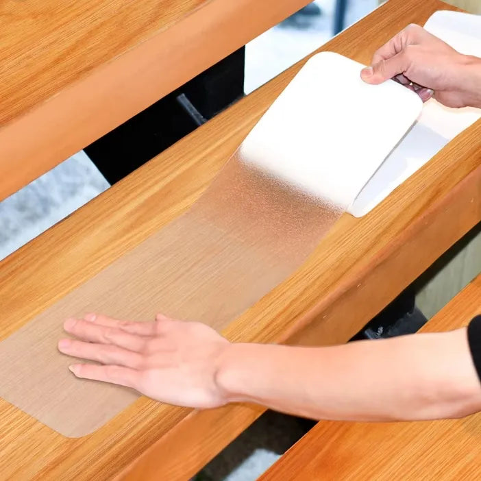 💪Large Size PEVA Waterproof Transparent Anti Slip Stair Grip Stickers