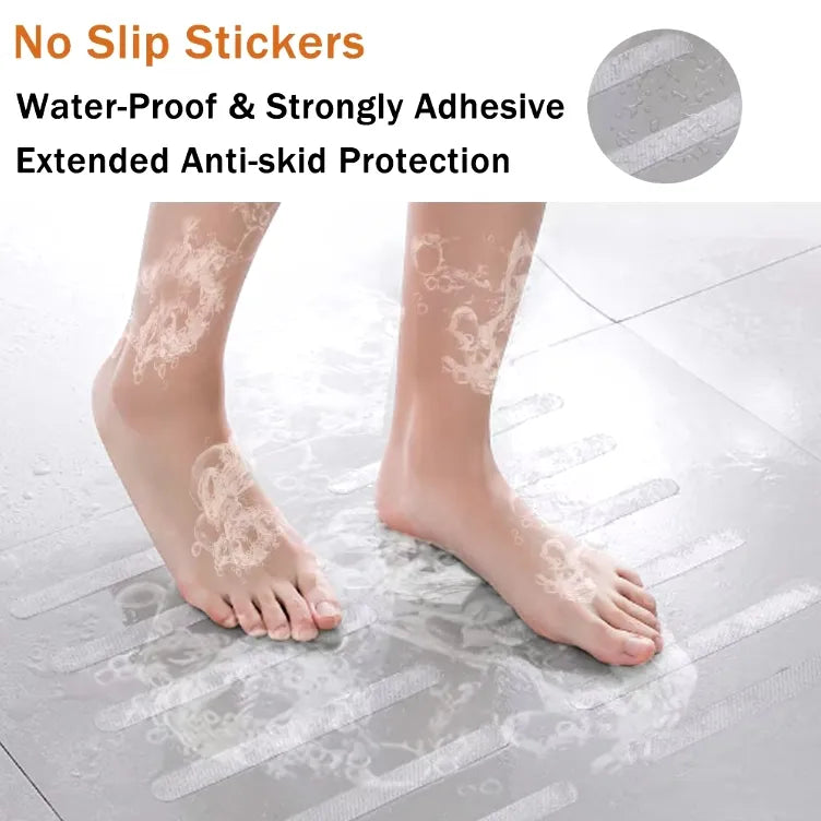 💪Large Size PEVA Waterproof Transparent Anti Slip Stair Grip Stickers
